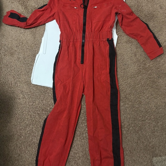 Fashion Nova Red and Black Women's Jumpsuit - Picture 1 of 2
